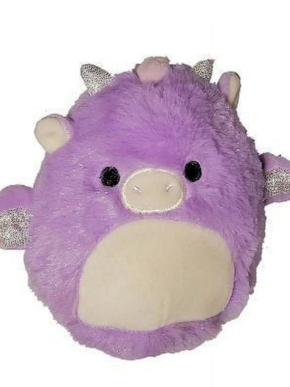 Squishmallows 5" FuzzAmallows Dina the Purple Dragon NEW Collectible Plush Toy